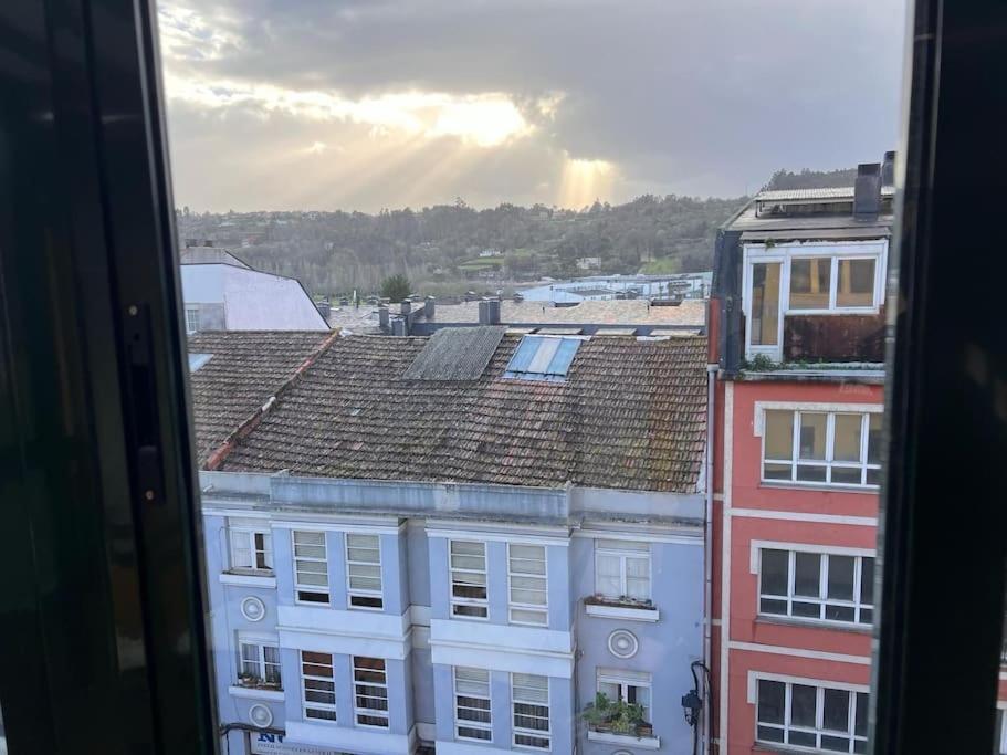 Casa Con Terraza En El Casco Villa Betanzos Bagian luar foto